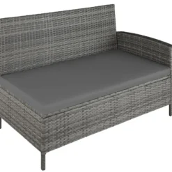 tectake - loungeset - wicker - grijs