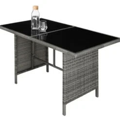 tectake - loungeset - wicker - grijs