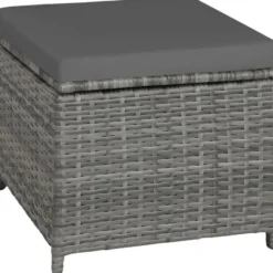 tectake - loungeset - wicker - grijs
