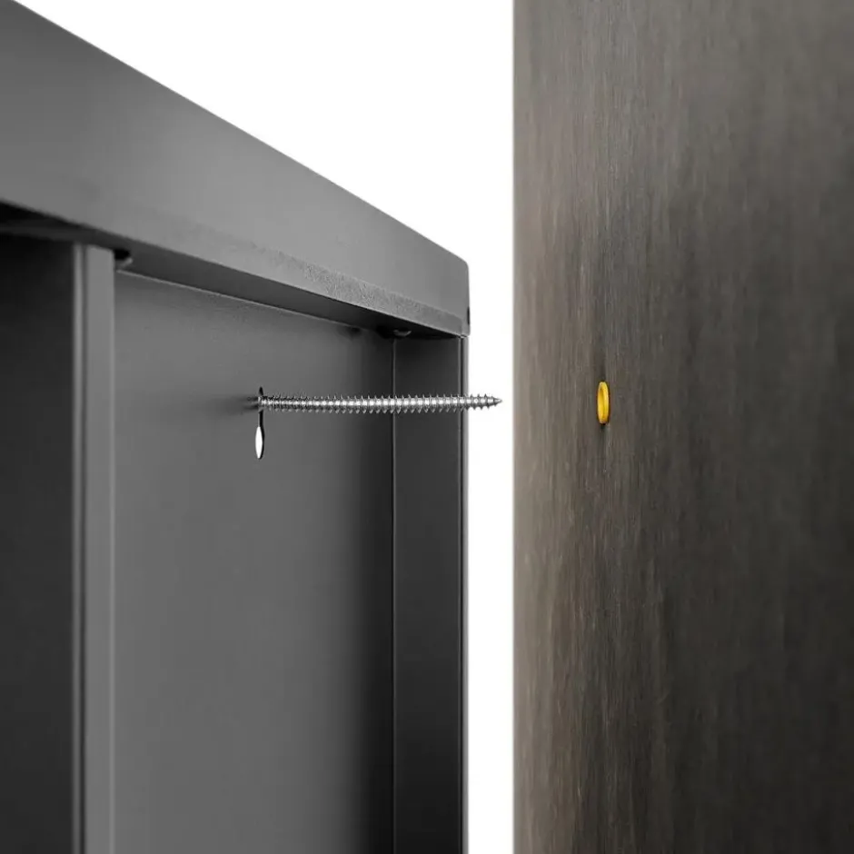 tectake metalen vitrinekast, Zwart