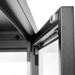 tectake metalen vitrinekast, Zwart