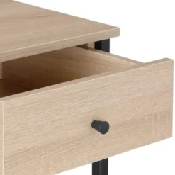 tectake Nachtkastje Bradford 40x40x55,5cm, Industrieel Licht Hout, Eiken Sonoma