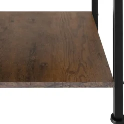 tectake Nachtkastje Bradford 40x40x55,5cm, Industrieel Hout Donker, Rustiek