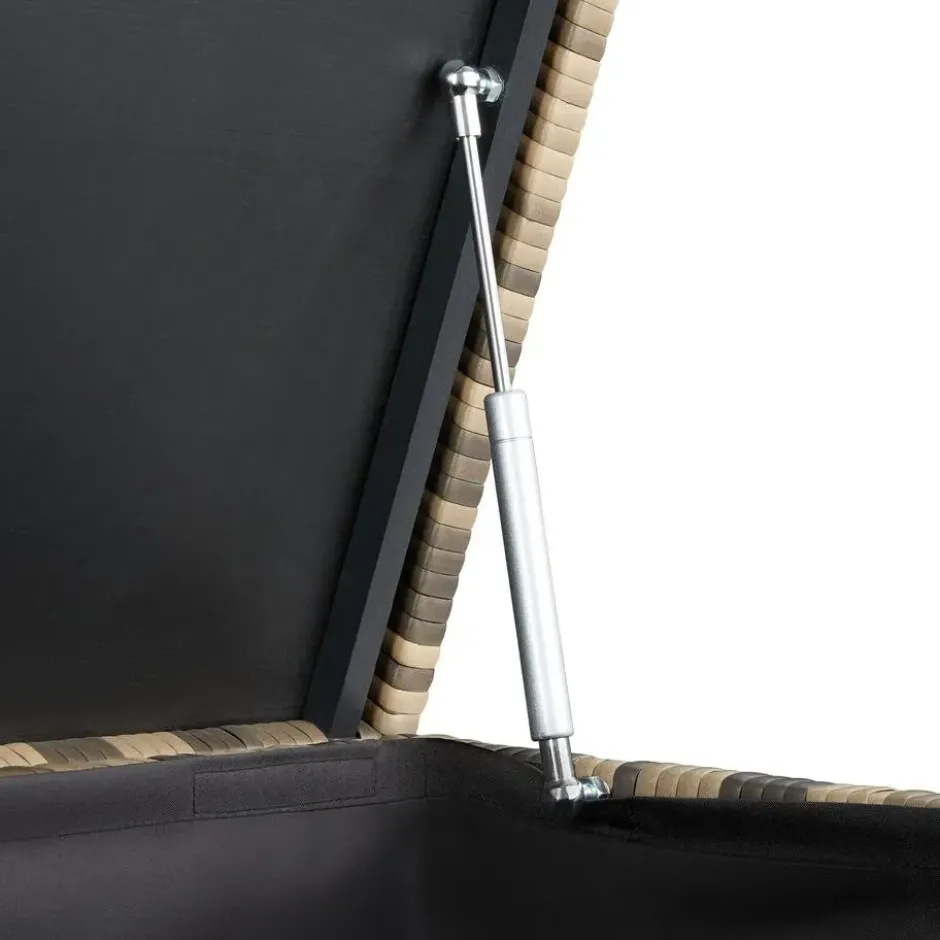 tectake - Opbergbox - Grote Opbergbox - Natuur - Aluminium - 145x82,5x79,5 cm