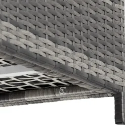 tectake Opbergbox, 253 l, Aluminium, 2 zwenkwielen met rem, Grijs