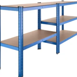tectake Opslagrek 5 niveaus, Blauw