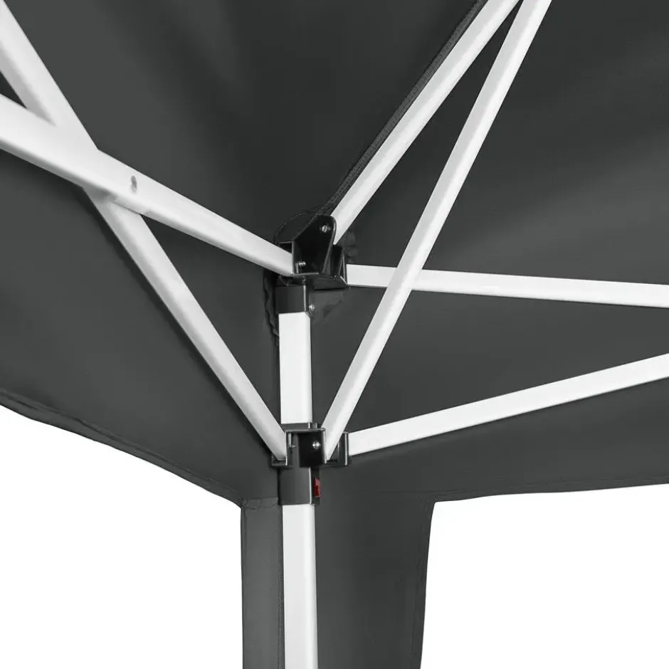 tectake - Partytent Linosa opvouwbaar 3x3m, Grijs