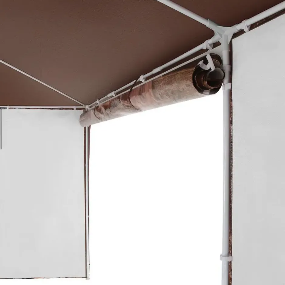 tectake Paviljoen Almchalet met verwijderbare zijdelen, Bruin