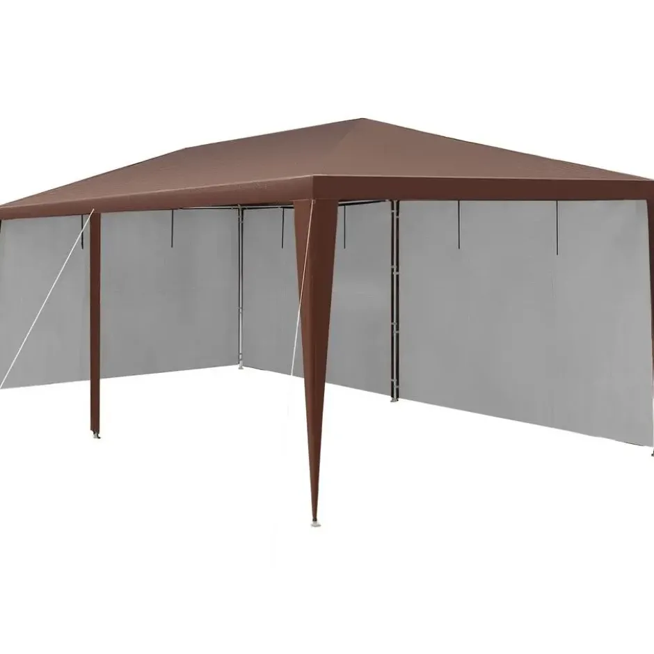 tectake Paviljoen Almchalet met verwijderbare zijdelen, Bruin