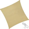 tectake Polyethyleen zonnezeil vierkant beige, Beige