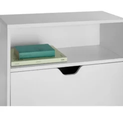 tectake Schoenenkast Calea met 2 kantelvakken voor 12 paar schoenen, Wit