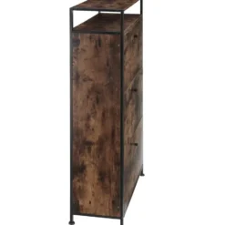 tectake Schoenenkast, Industrieel Hout Donker, Rustiek