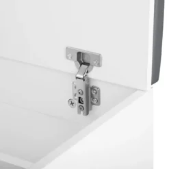 tectake Schoenenkast Natalya met zitkussen 104x30x49cm, Wit