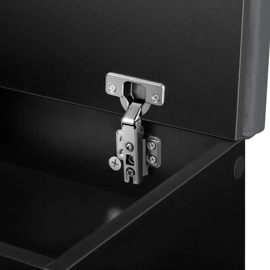 tectake Schoenenkast Natalya met zitkussen 104x30x49cm, Zwart