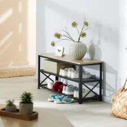 tectake Schoenenrek Blackpool 101x30,5x45,5cm