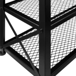 tectake Schoenenrek Blackpool 101x30,5x45,5cm, Industrieel Hout Donker, Rustiek
