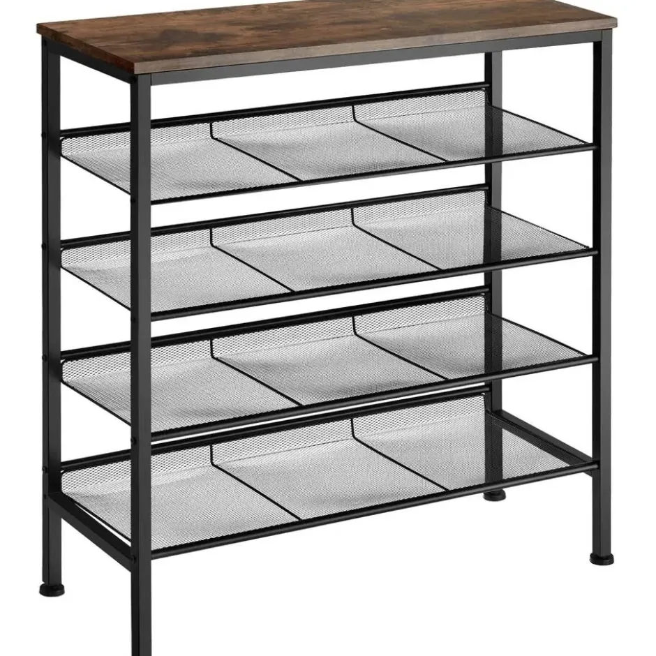 tectake Schoenenrek Bournemouth 75,5x30,5x85,5cm