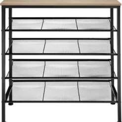 tectake Schoenenrek Bournemouth 75,5x30,5x85,5cm