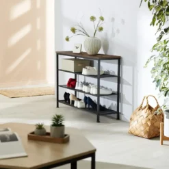 tectake Schoenenrek Portsmouth 100x30,5x72,5cm