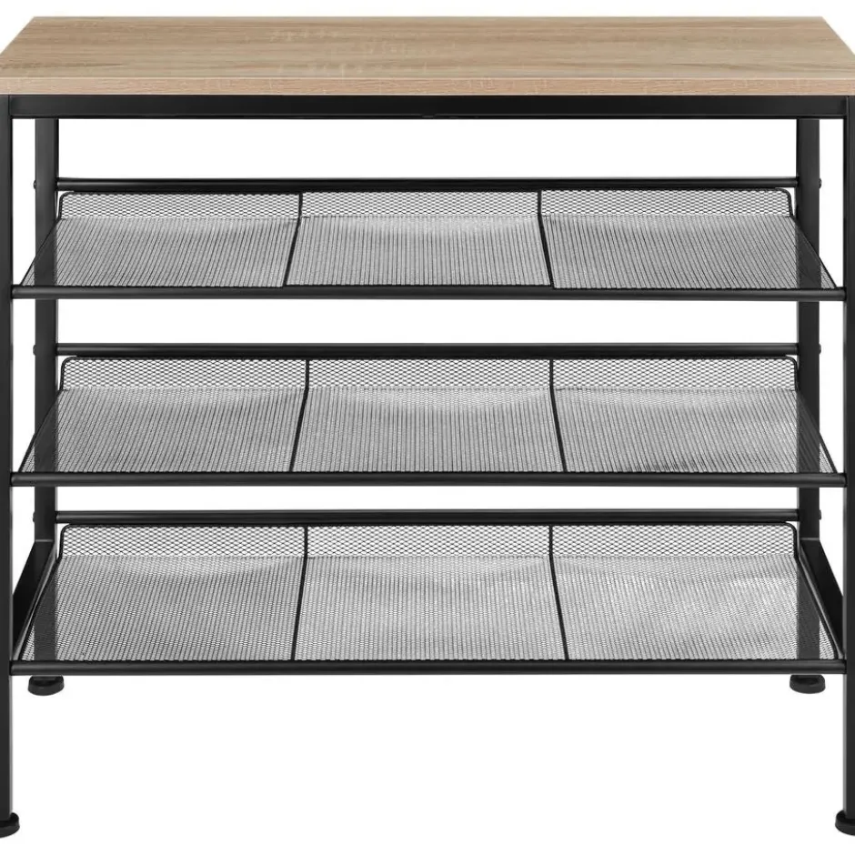 tectake Schoenenrek Wolverhampton 75,5x30,5x69,5cm