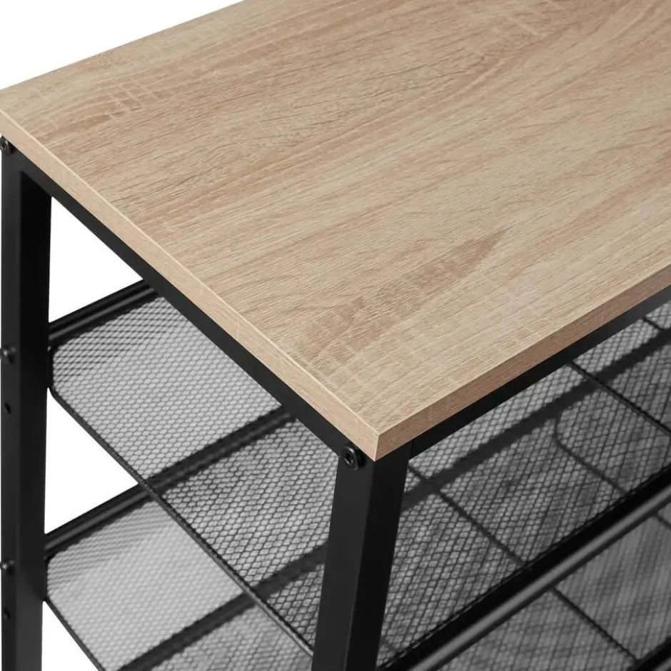 tectake Schoenenrek Wolverhampton 75,5x30,5x69,5cm
