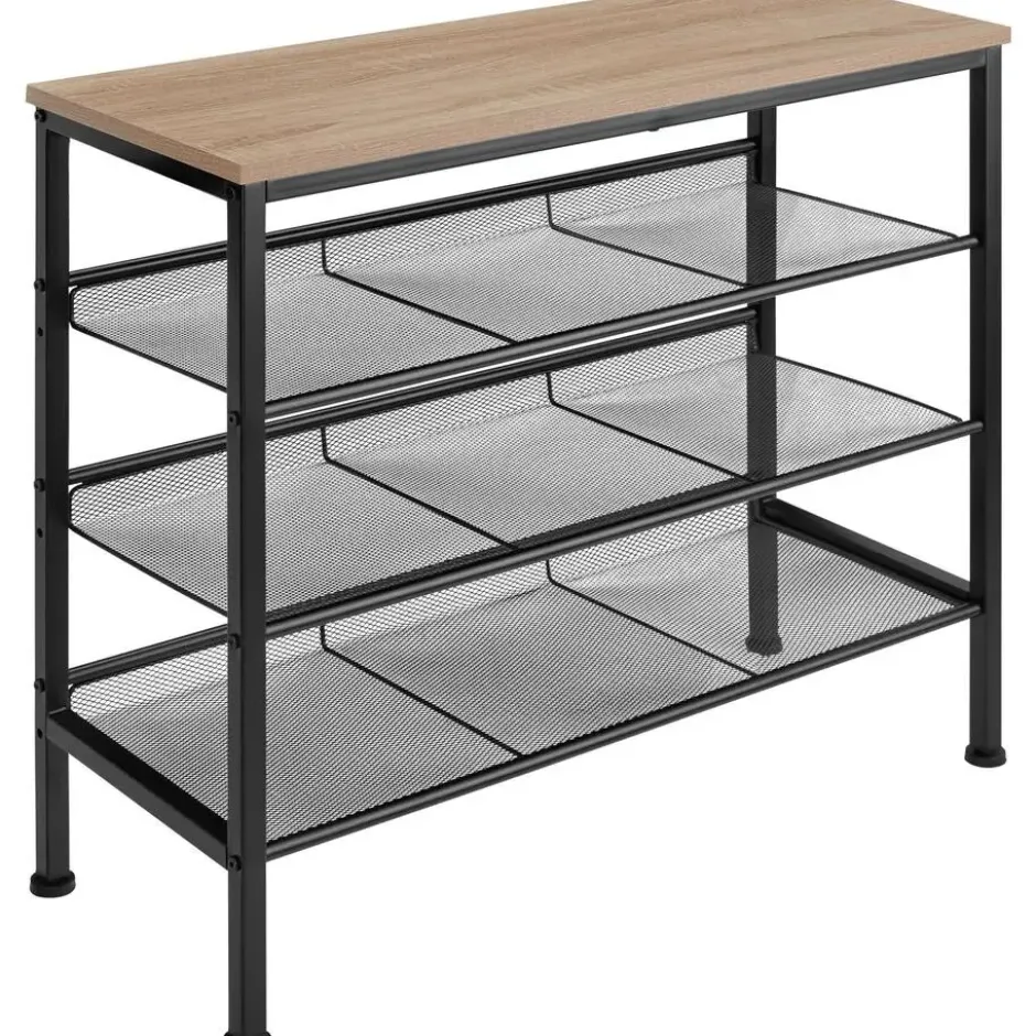 tectake Schoenenrek Wolverhampton 75,5x30,5x69,5cm