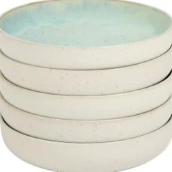 tectake Serviesset Mare van aardewerk, voor 6 personen, Mint