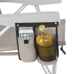 tectake Strandstoel Coral, inklapbaar met rugzakfunctie - Set van 2 - Beige