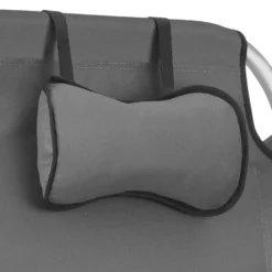 tectake Strandstoel Coral, inklapbaar met rugzakfunctie - per stuk - Grijs