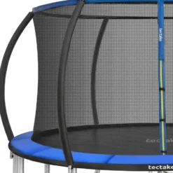 tectake Trampoline Jumpy met veiligheidsnet, Zwart/Blauw