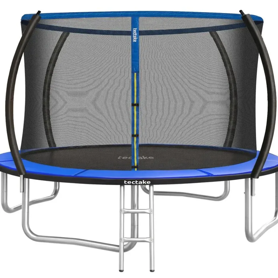 tectake Trampoline Jumpy met veiligheidsnet, Zwart/Blauw