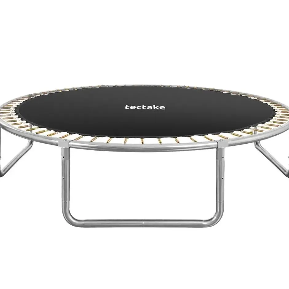 tectake Trampoline, Robuust Sporttoestel, Veiligheidsnet, Zwart/blauw
