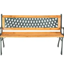 tectake Tuinbank, Stevig En Stabiel, Weerbestendig, Bruin, Gelakt Hout