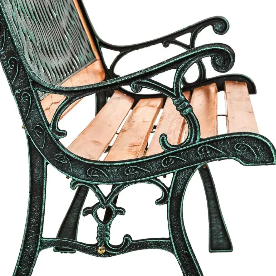tectake Tuinbank, Stevig En Stabiel, Weerbestendig, Bruin, Gelakt Hout