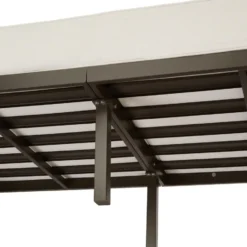 tectake - Tuin-loungebank Comosa, 3-zits, XXL kussens, Bruin / Beige