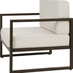 tectake - Tuin-loungefauteuil Comosa, XXL-kussens, Bruin / Beige