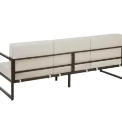 tectake Tuin-loungeset Comosa voor 5 personen, XXL kussens, Bruin / Beige