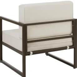 tectake Tuin-loungeset Comosa voor 5 personen, XXL kussens, Bruin / Beige