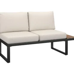 tectake Tuinset Eliar, 4-delig, met aluminium frame, Zwart