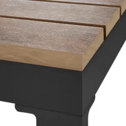 tectake Tuinset Eliar, 4-delig, met aluminium frame, Zwart