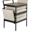tectake Tuinset Magaluf, 5-in-1-functie, aluminium frame, Antraciet/Grijs
