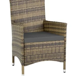 tectake - tuinset Monaco - wicker - natuurkleur