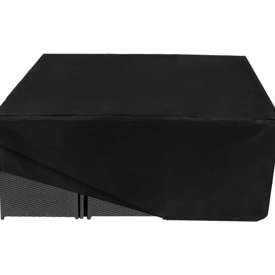 tectake - tuinset New York - wicker - zwart