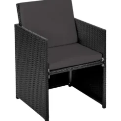 tectake - tuinset New York - wicker - zwart