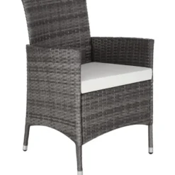 tectake - tuinset Porto 6 + 1 - wicker - grijs