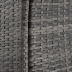 tectake - tuinset Porto 6 + 1 - wicker - grijs