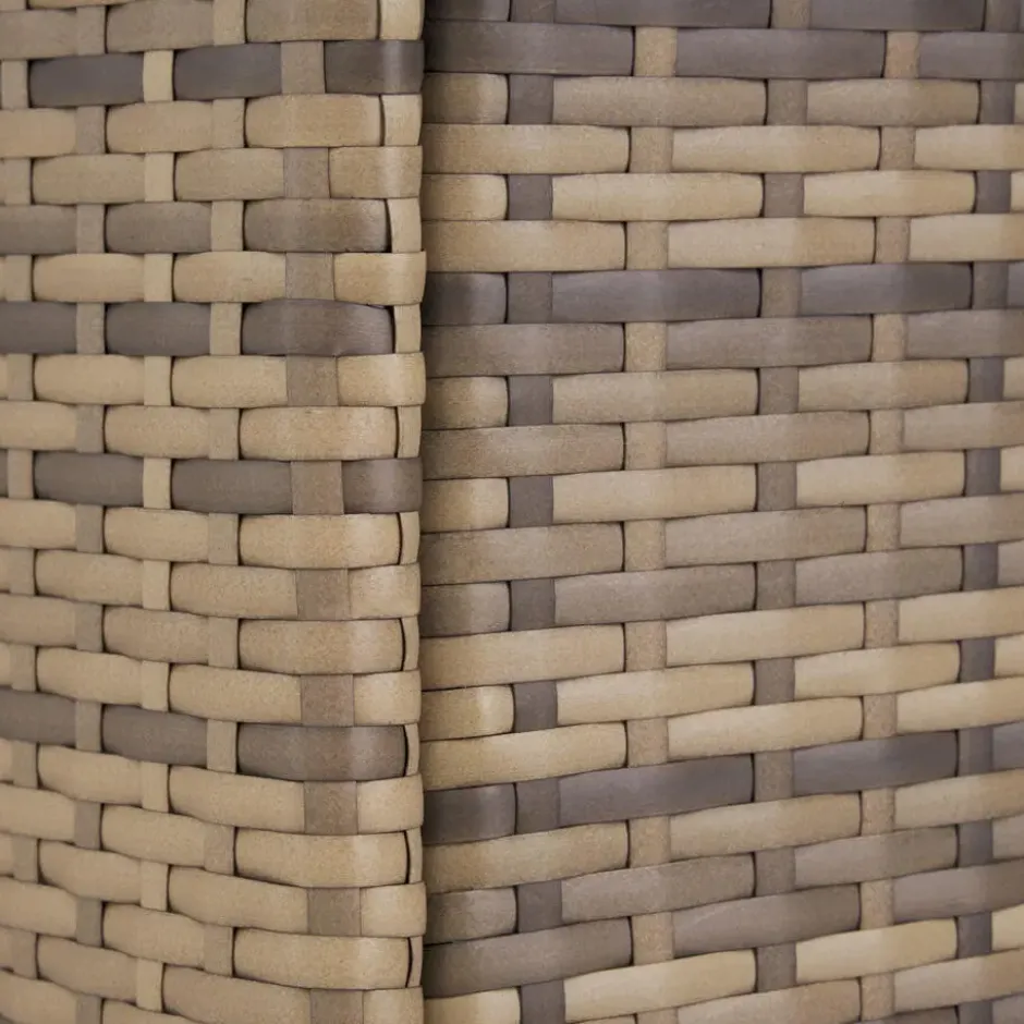 tectake - tuinset Porto 6 + 1 - wicker - natuurkleur