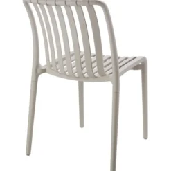 tectake Tuinstoelen Alcudia, weerbestendig, stapelbaar, Taupe
