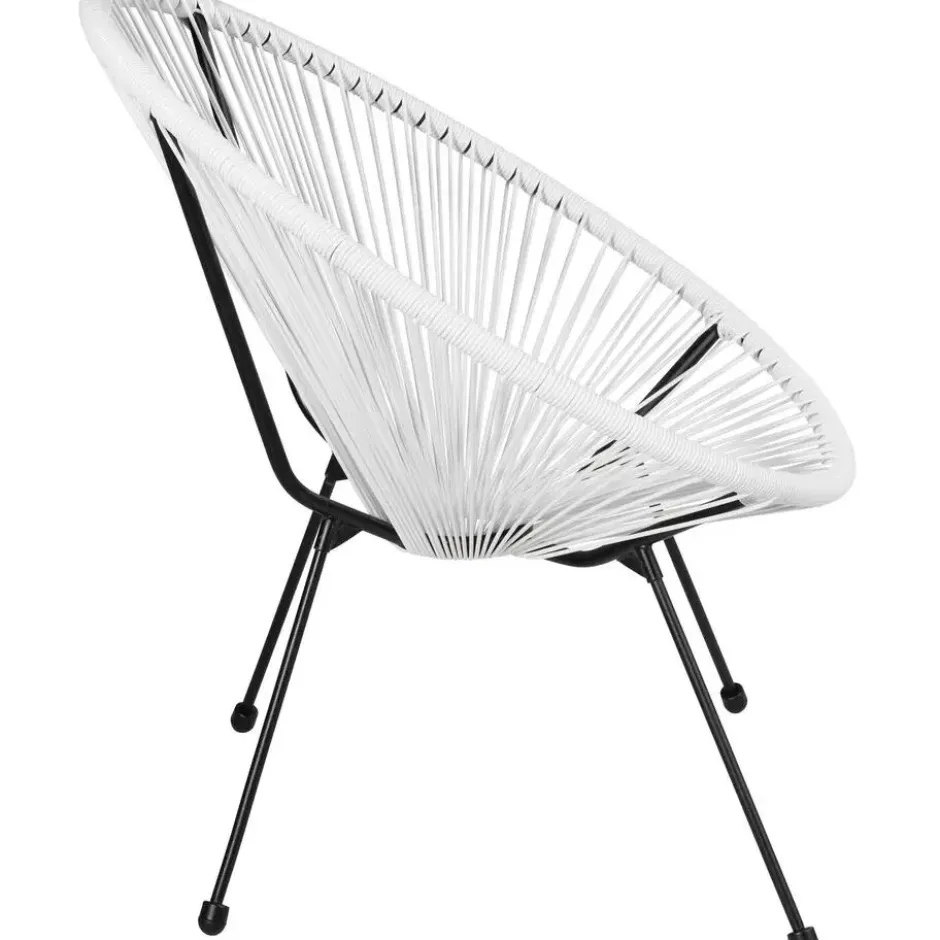 tectake 2 tuinstoelen Santana in Acapulco-design, Wit