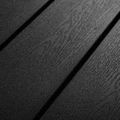 tectake Tuintafel - Roestvrij Aluminium - Zwart - 150x90x75cm - Voetjes